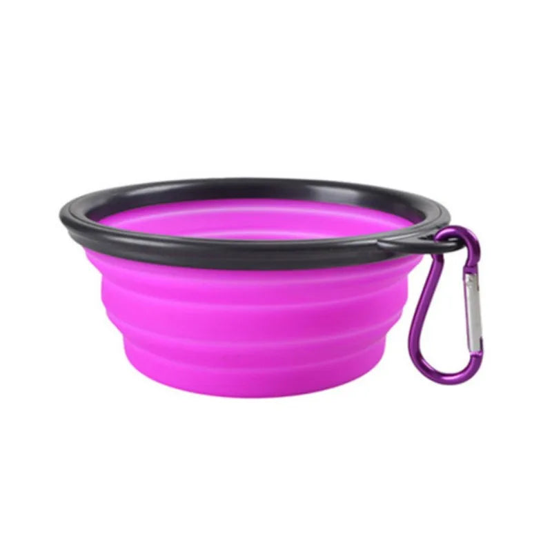 Portable Silicone Travel Bowl for Dogs & Cats